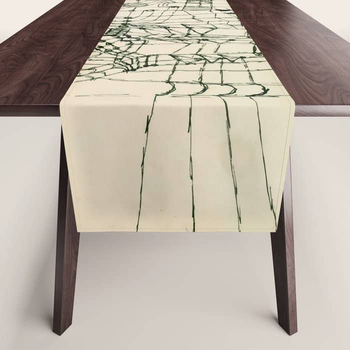 Paul Klee "Drawing Knotted In The Manner Of A Net" Table Runner