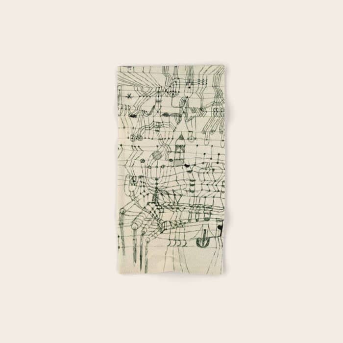 Paul Klee "Drawing Knotted In The Manner Of A Net" Bath Towel