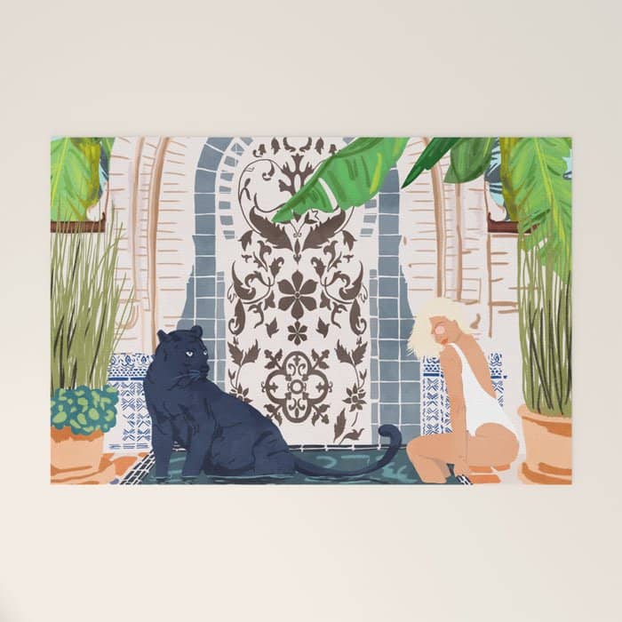 Frienaissance #Painting #Wildlife #Illustration Welcome Mat