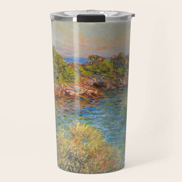 Claude Monet "Landscape Near Montecarlo" Travel Mug