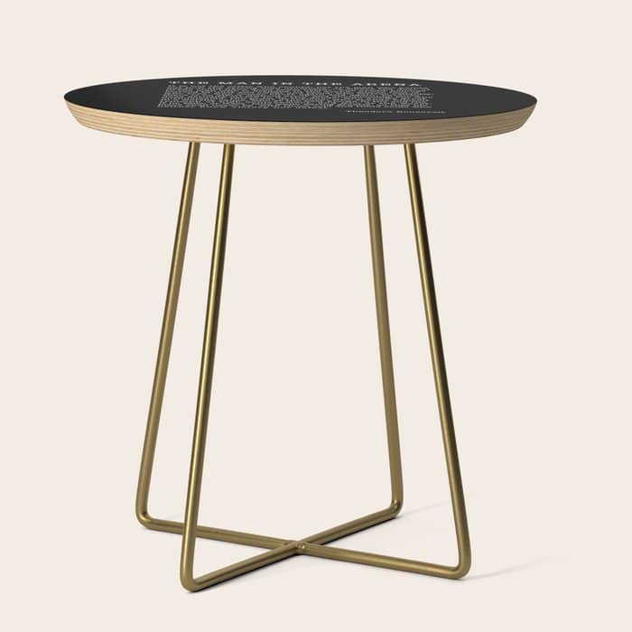The Man In The Arena, Theodore Roosevelt Quote, Side Table