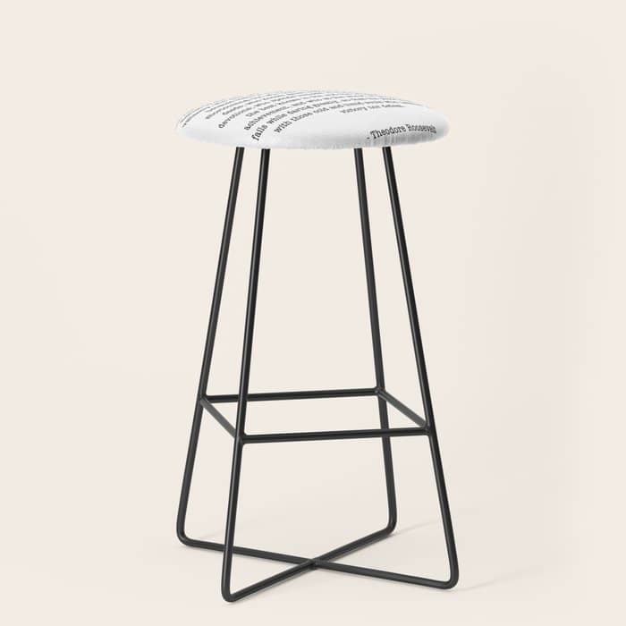 Man In The Arena Theodore Roosevelt Stool