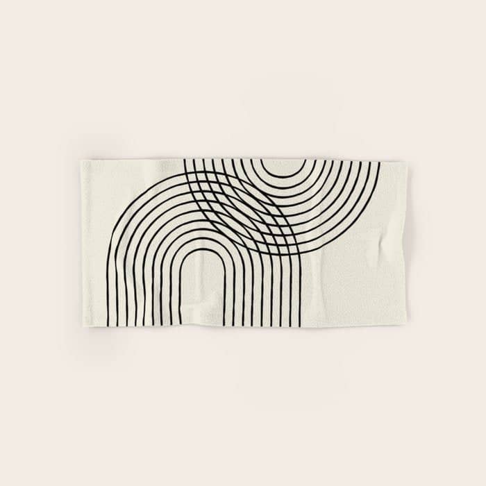 Arch Duo 2 Mid Century Modern Bath Towel