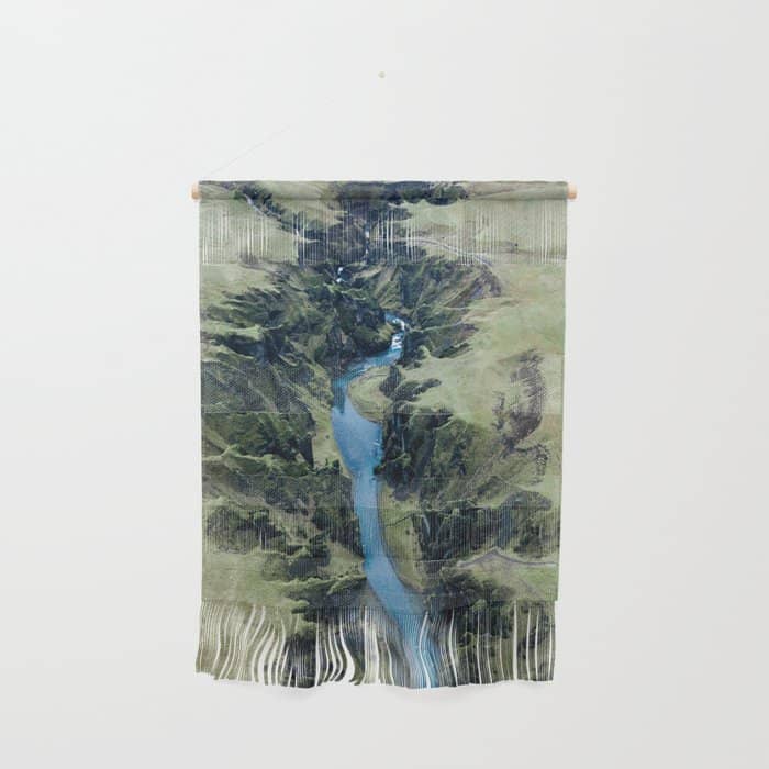 Aerial View Of FjaðRáRgljúFur Canyon In Iceland Wall Hanging