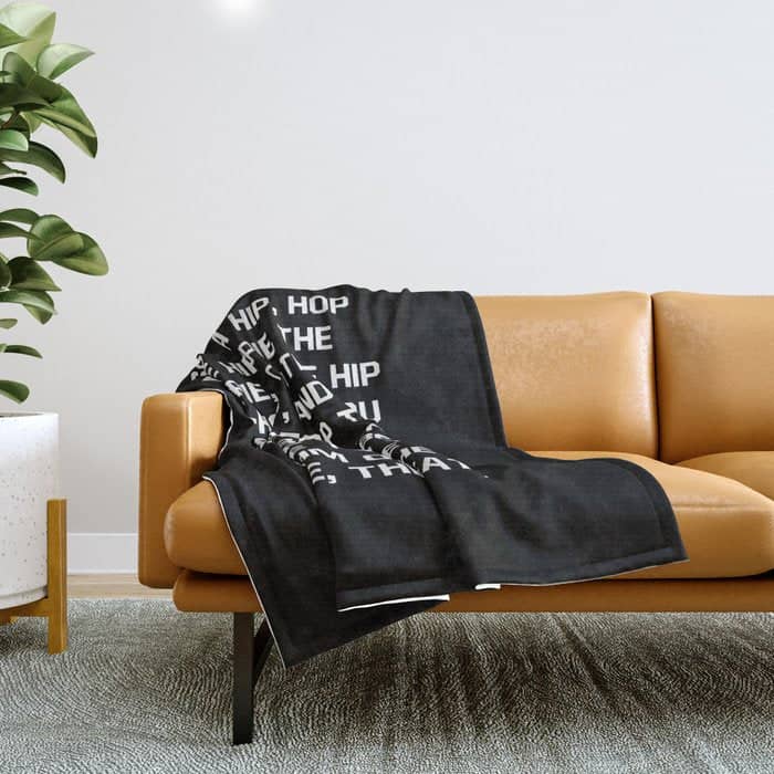 Rapper'S Delight, I Said A Hip Hop Throw Blanket