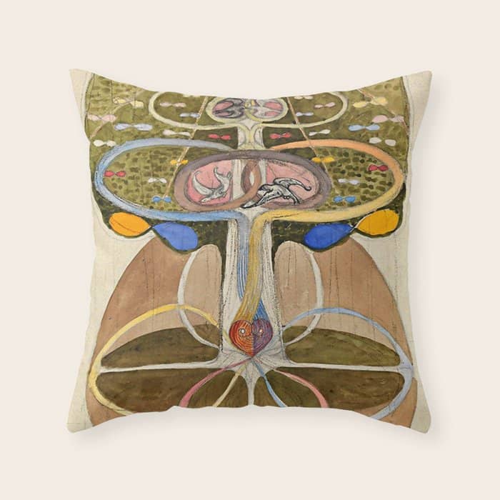 Hilma Af Klint "Tree Of Knowledge No. 1" Throw Pillow