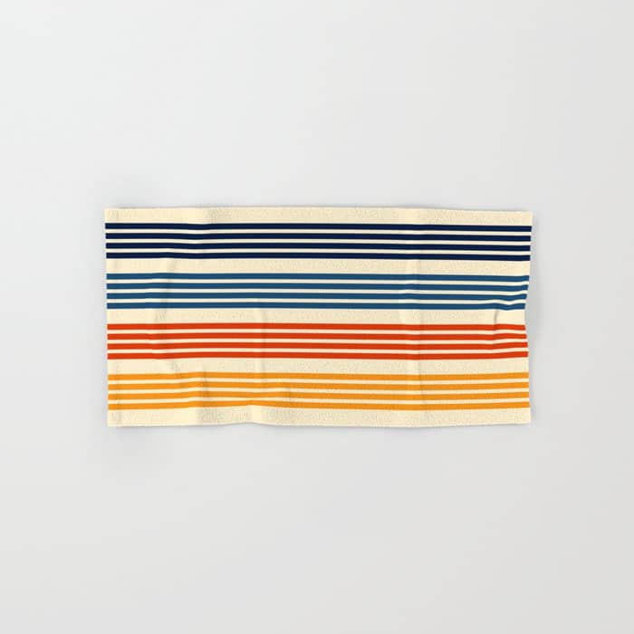 Kenshin - Classic Old School Retro Stripes Bath Towel