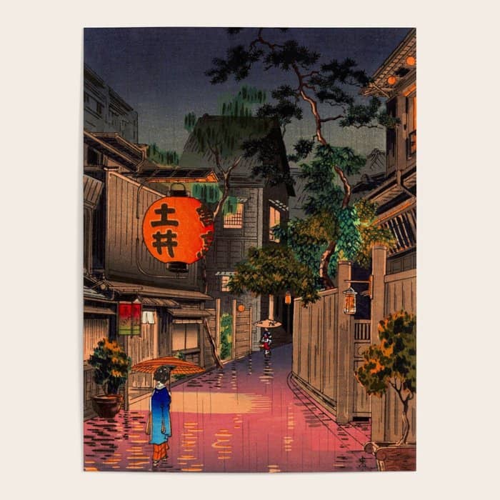 Evening At Ushigome By Tsuchiya Koitsu Poster