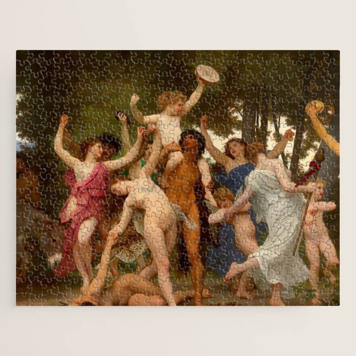 William-Adolphe Bouguereau "The Youth Of Bacchus" Jigsaw Puzzle