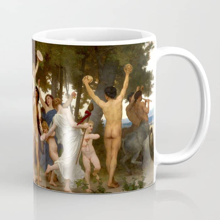 William-Adolphe Bouguereau "The Youth Of Bacchus" Coffee Mug