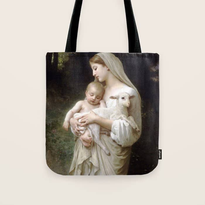William-Adolphe Bouguereau "L'Innocence (Innocence)"(1893) Tote Bag
