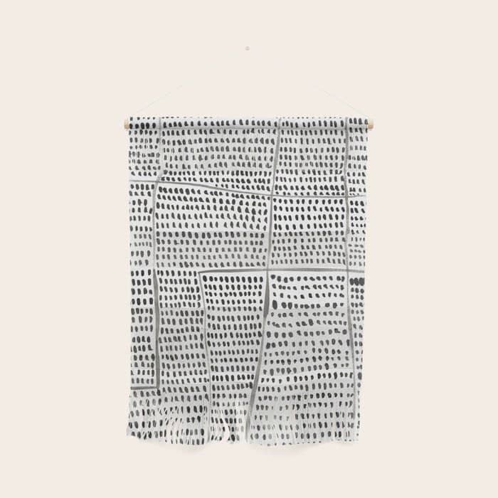 Categorize Print In Black And White Wall Hanging