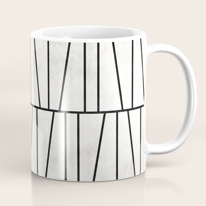 Mid-Century Modern Pattern No.6 - White Coffee Mug