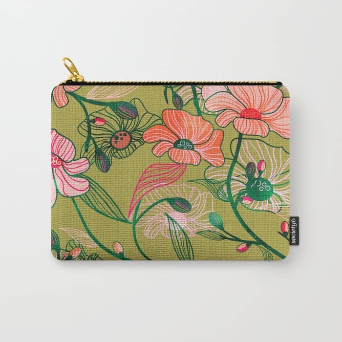 Twinning #Illustration #Pattern Carry All Pouch
