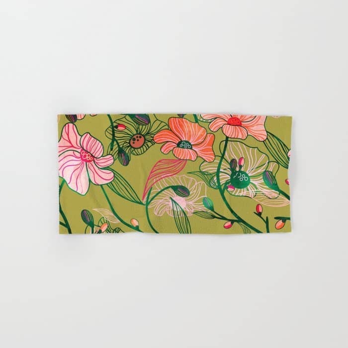 Twinning #Illustration #Pattern Bath Towel