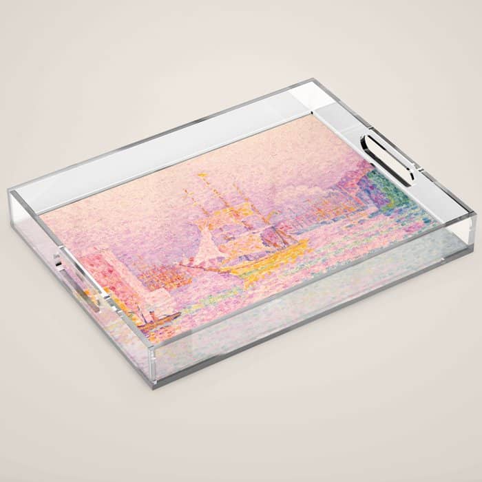 Paul Signac "Harbour At Marseilles" Acrylic Tray