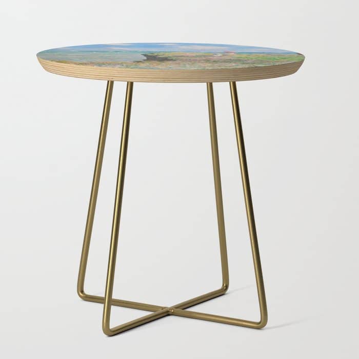 Claude Monet " Cliff Walk At Pourville" Side Table