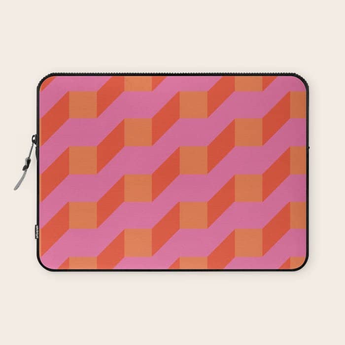 Retro Geometry Bright Pattern No10 Laptop Sleeve
