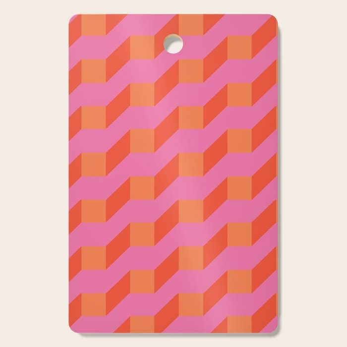 Retro Geometry Bright Pattern No10 Cutting Board
