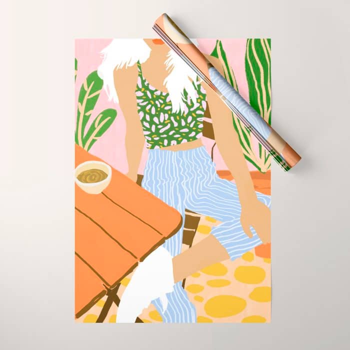 Kawa Tea #Illustration #Fashion Wrapping Paper