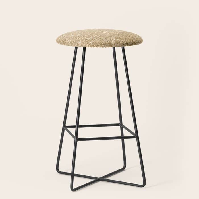 Modern Abstract Elegant Chic Gold Glitter Stool