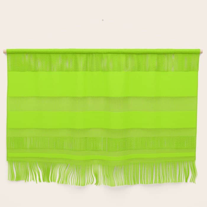 Trendy Modern Lime Green Neon Color Wall Hanging