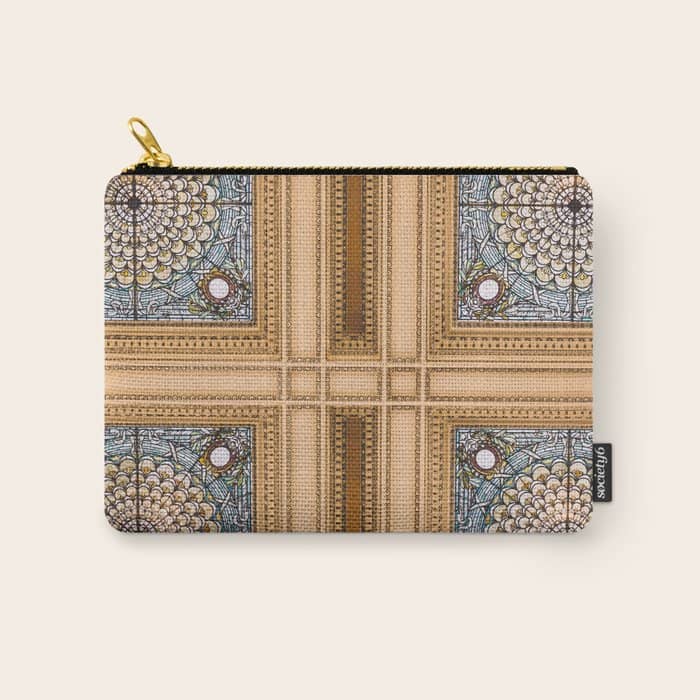 Teal X Gold X Washington Dc Architecture Carry All Pouch