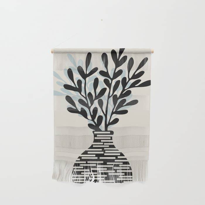 Still Life With Vase And Tree Branches Wall Hanging