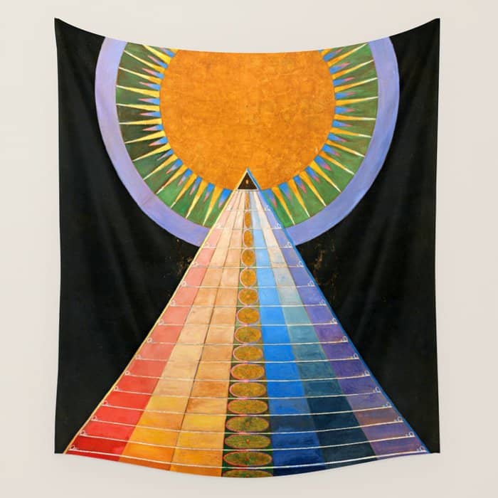 Hilma Af Klint Altarpiece No 1 Restored Wall Tapestry