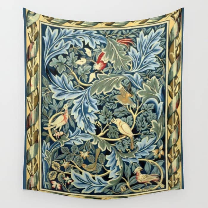 William Morris Birds And Acanthus Wall Tapestry
