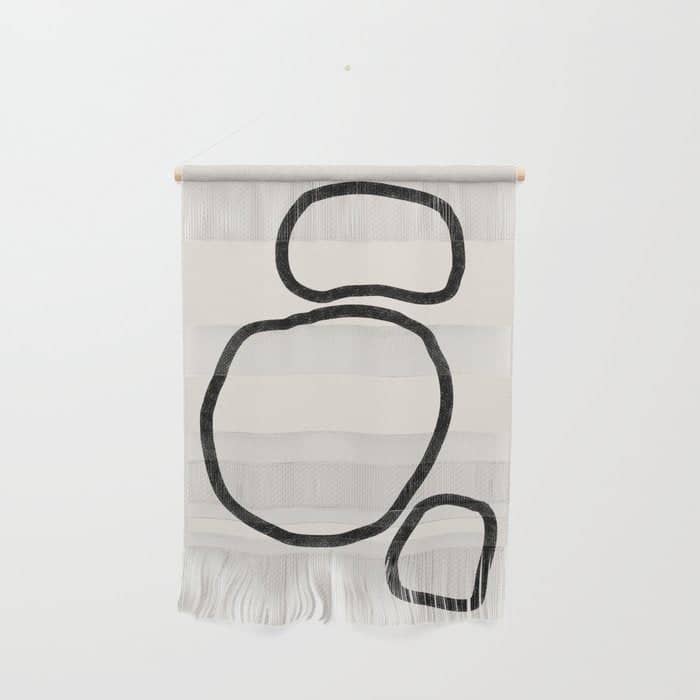 Abstract Stones, Minimalist Art Wall Hanging