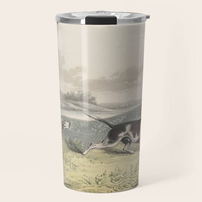 Vintage Illustration Of Pointer Dogs (1846) Travel Mug