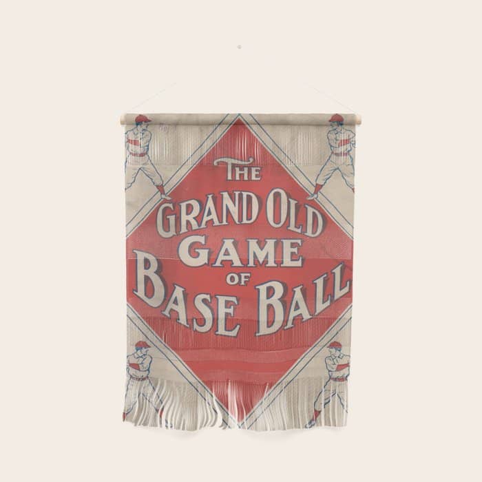 The Grand Old Game Of Baseball (1912) Wall Hanging
