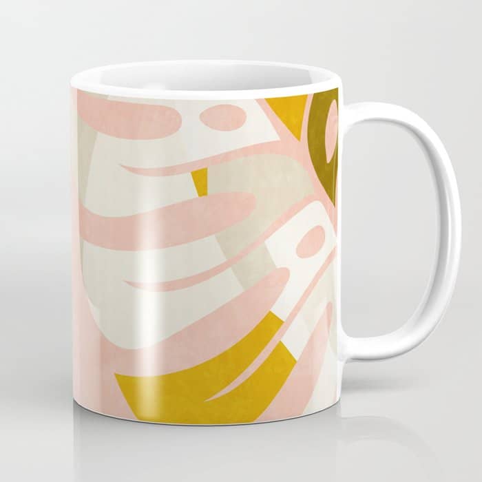 Shapes Leave Minimal Abstract Art Coffee Mug