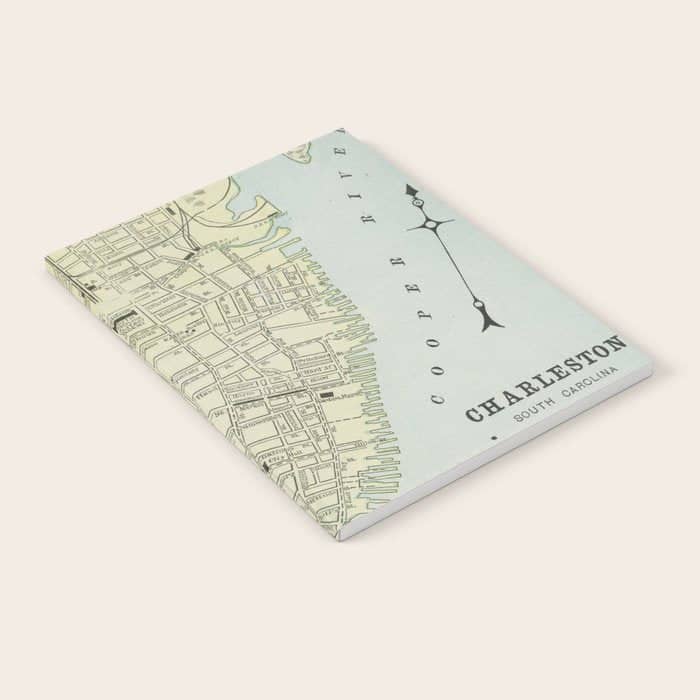 Vintage Map Of Charleston Sc (1901) Notebook