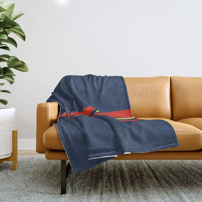 Akkorokamui - Classic Vintage Style Retro Stripes Throw Blanket