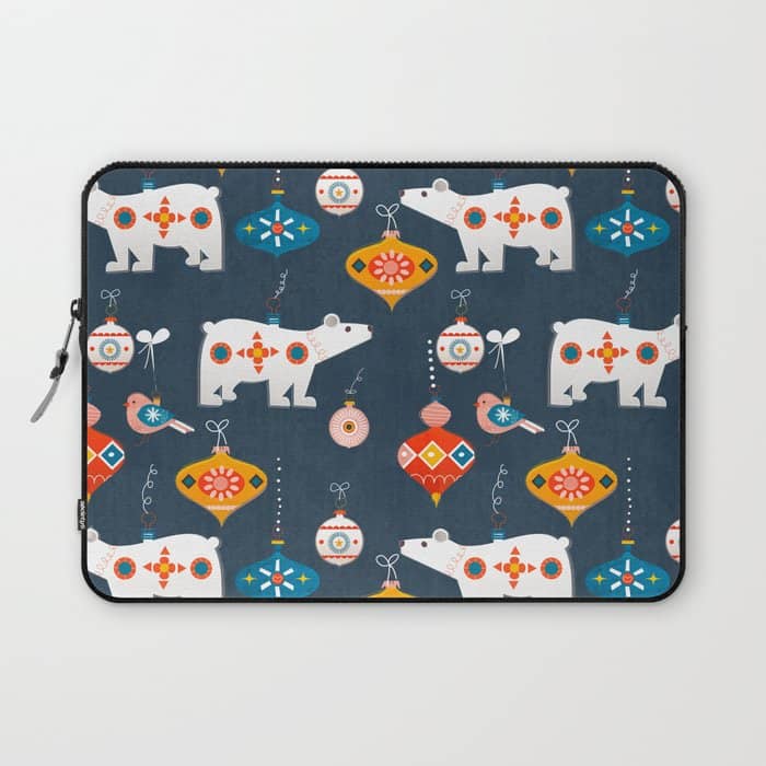 Christmas Retro Decorations No2 Laptop Sleeve