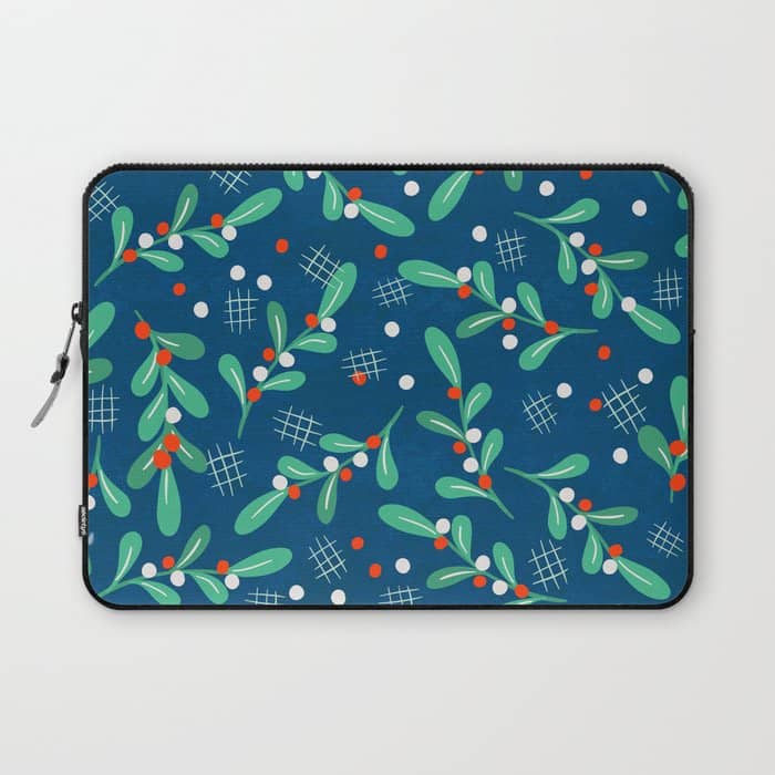 Misseltoe -  Christmas Pattern No1 Laptop Sleeve