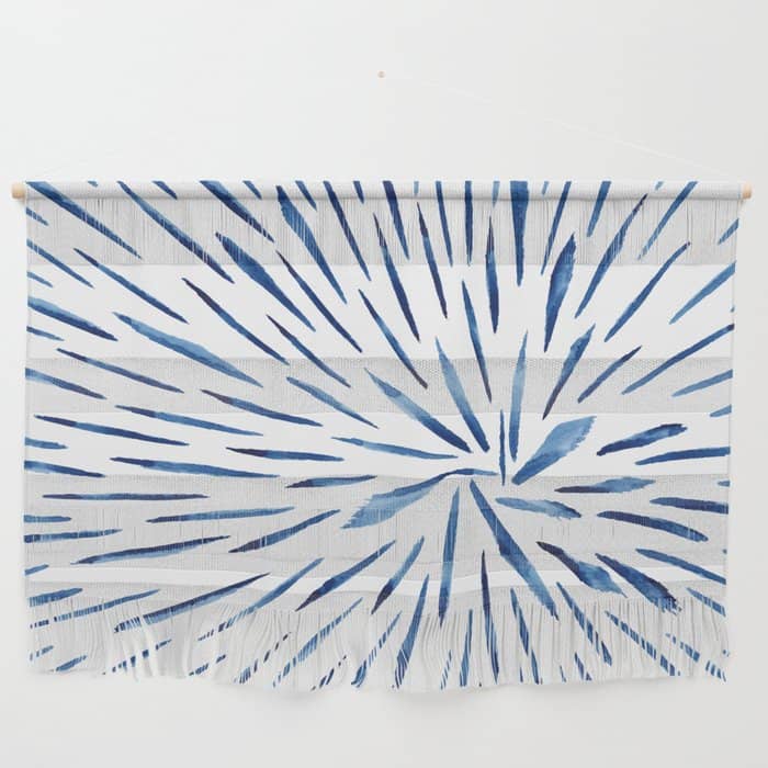 Indigo Sparks | Watercolor Pattern Wall Hanging