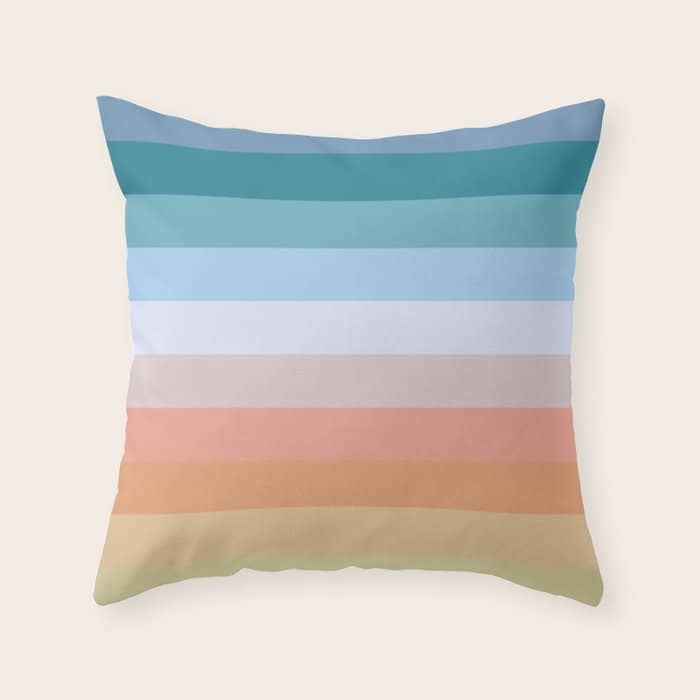 Multicolor Stripes - Tiyanak Throw Pillow
