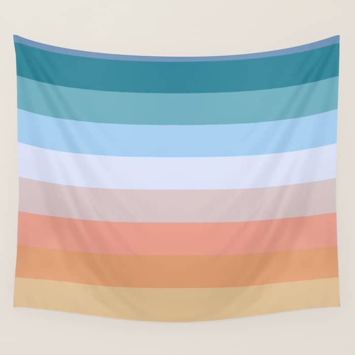 Multicolor Stripes - Tiyanak Wall Tapestry