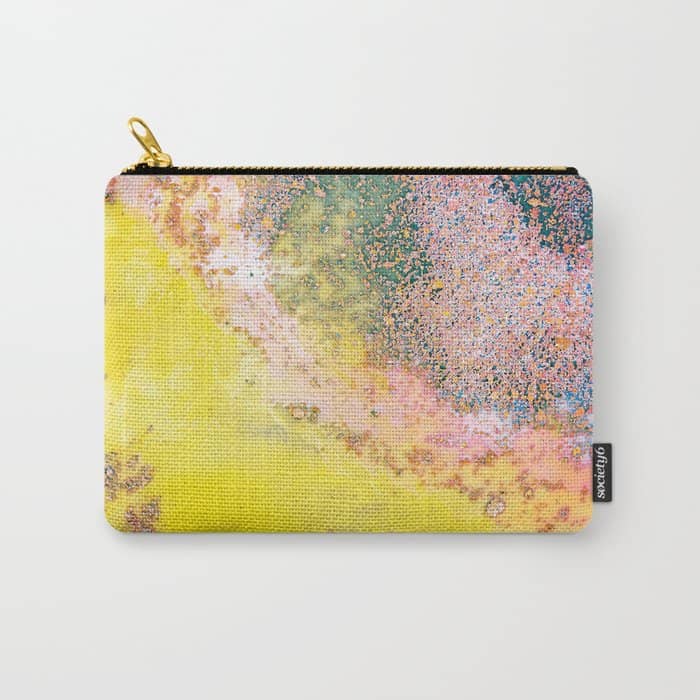 Random Bliss, Abstract Graphic Digital Art, Resin Art Painting Colorful Eclectic Bohemian Carry All Pouch
