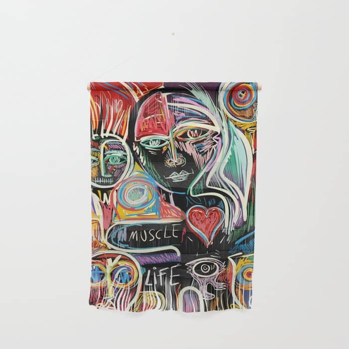 Muscle Is Life Street Art Graffiti Love Wall Hanging