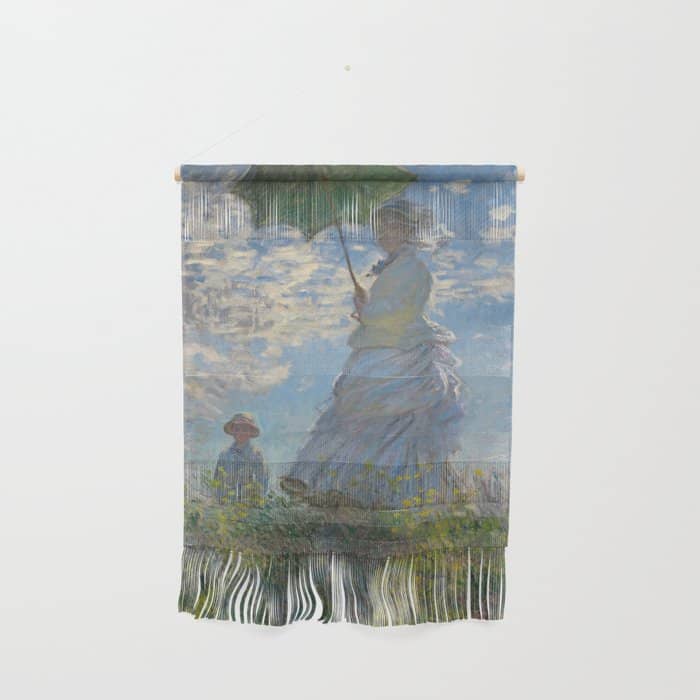 Woman With A Parasol, Monet Wall Hanging
