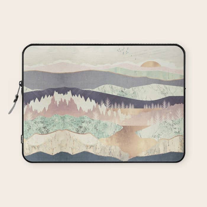 Golden Spring Reflection-Horizontal Muted Laptop Sleeve