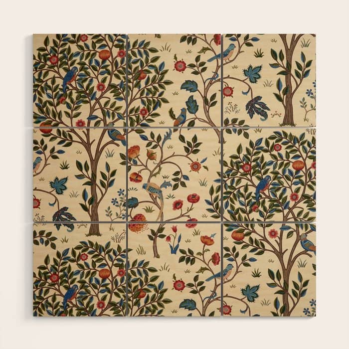 William Morris "Kelmscott Tree" 1. Wood Wall Art