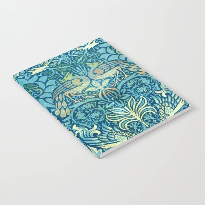 William Morris "Peacock And Dragon" Notebook