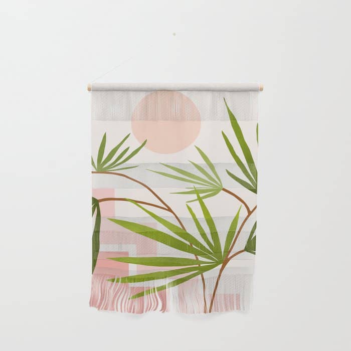 Summer In Belize Abstract Landscape Wall Hanging