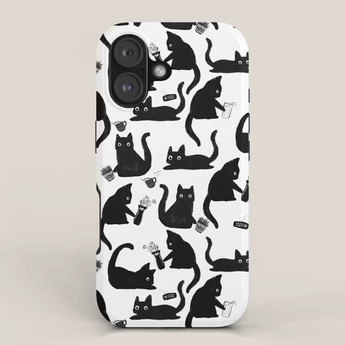 Bad Cats Knocking Stuff Over Iphone Case