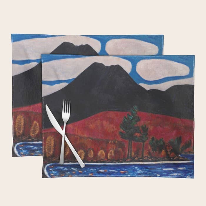 Mt. Katahdin, Autumn #2  By Marsden Hartley Placemat